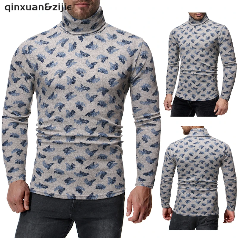 Men Turtleneck Long Sleeve T Shirt Casual Sudadera Hombre Vintage Slim Fit Pullover Print Men's Clothing 2021 Autumn Sportswear
Men Turtleneck Long Sleeve T Shirt Casual Sudadera Hombre Vintage Slim Fit Pullover Print Men's Clothing 2021 Autumn Sportswear