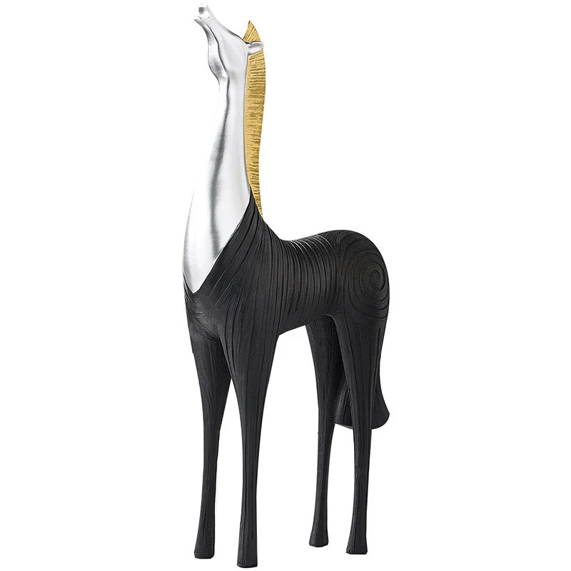 Nordic Contracted Black Horse Sculpture Animal Statue Modern Art Figurine Ornament Home Decoration Accessories Room Decor
Nordic Contracted Black Horse Sculpture Animal Statue Modern Art Figurine Ornament Home Decoration Accessories Room Decor