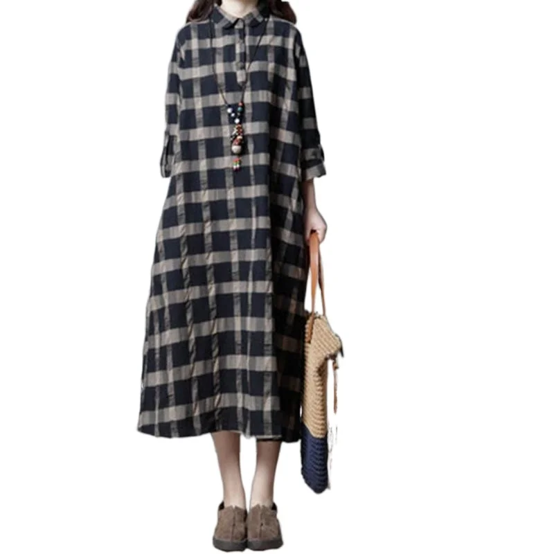 New women's autumn and winter seven sleeve shirt skirt large dress unif cardigan fashion tops for women Favourite Hot Sale 
New women's autumn and winter seven sleeve shirt skirt large dress unif cardigan fashion tops for women Favourite Hot Sale