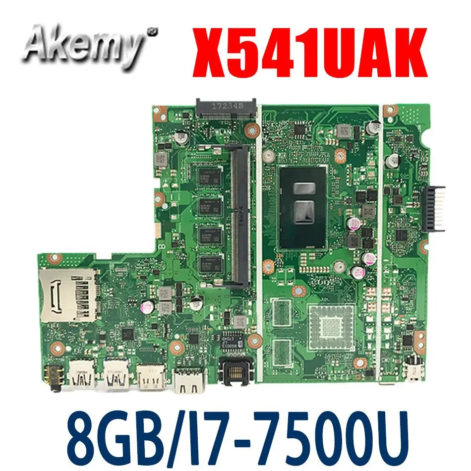 ERILLES For Asus X541UA X541UAK X541UVK X541UJ X541UV F541U R541U Motherboard laptop Motherboard W/ 8GB RAM SR2ZV I7-7500U
ERILLES For Asus X541UA X541UAK X541UVK X541UJ X541UV F541U R541U Motherboard laptop Motherboard W/ 8GB RAM SR2ZV I7-7500U