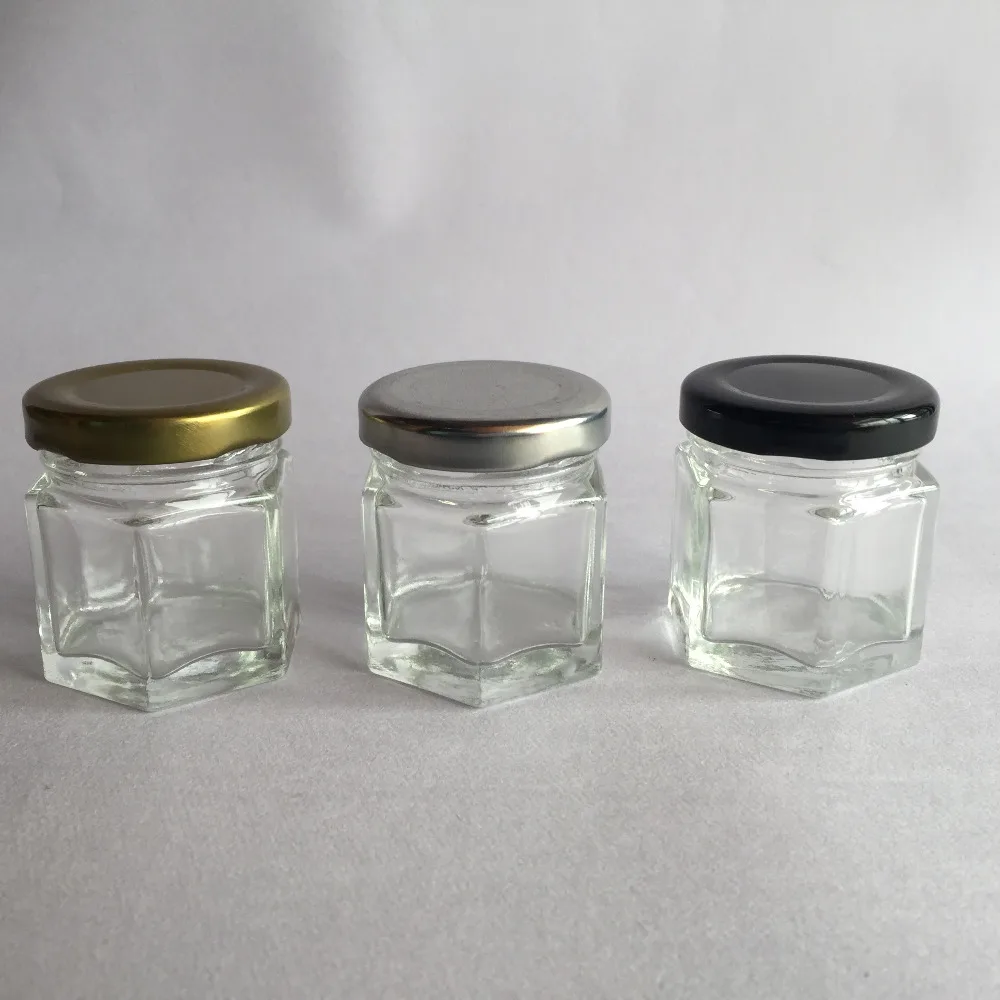 Bulk 24pcs 1.5OZ 45ml Mini Hexagon Glass Jars With Gold /Silver/black Lids,for Jam,Honey,Candies, Spice Jam
Bulk 24pcs 1.5OZ 45ml Mini Hexagon Glass Jars With Gold /Silver/black Lids,for Jam,Honey,Candies, Spice Jam