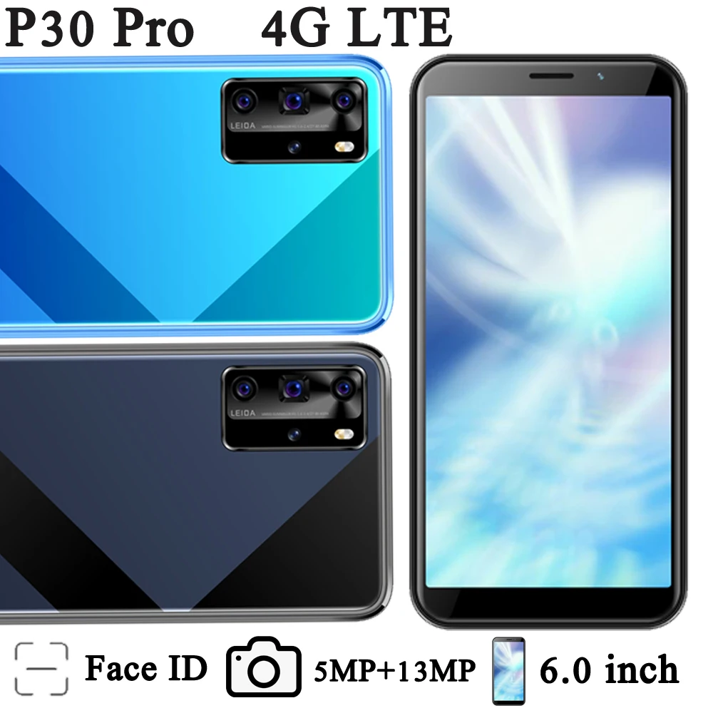 

Смартфон P30 Pro, Android 7,0, 4 + 64 ГБ, 13 МП, разблокированный, 4G LTE, Wifi, фронтальная/задняя камера, глобальная версия, экран 5,5 дюйма