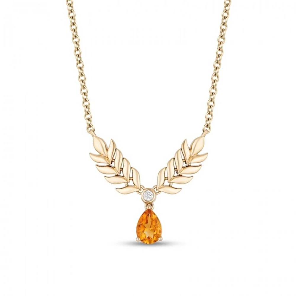 HESHI European and American Ins Style Simple and Fashionable Temperament Inlaid Pear-Shaped Citrine Gold Double Wheat Necklace
HESHI European and American Ins Style Simple and Fashionable Temperament Inlaid Pear-Shaped Citrine Gold Double Wheat Necklace