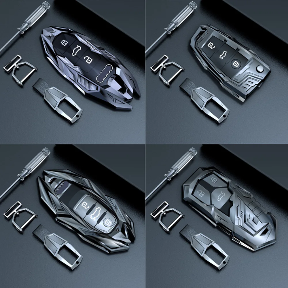 Чехол для автомобильного ключа Audi A1 A3 A4 A6 Q2L Q3 S3 S5 S6 R8 TT Q7 Q5 A4L Q5L A5 A6L A7 A8 Q8