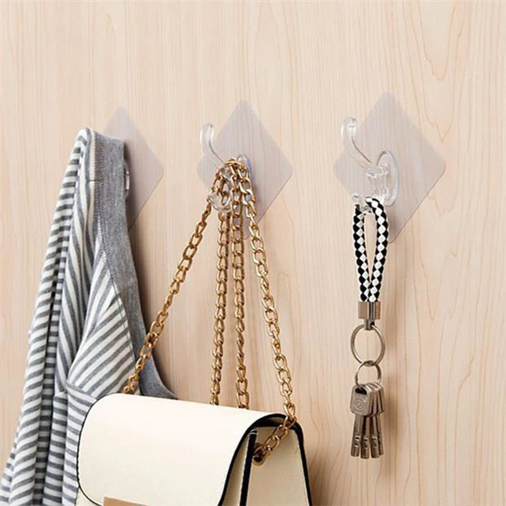 2/5/10 Pcs Adhesive Hooks Heavy Duty Wall Hooks PVC Transparent 7.2*7.2*3cm Waterproof Wall Hanger Household Storage Tools
2/5/10 Pcs Adhesive Hooks Heavy Duty Wall Hooks PVC Transparent 7.2*7.2*3cm Waterproof Wall Hanger Household Storage Tools