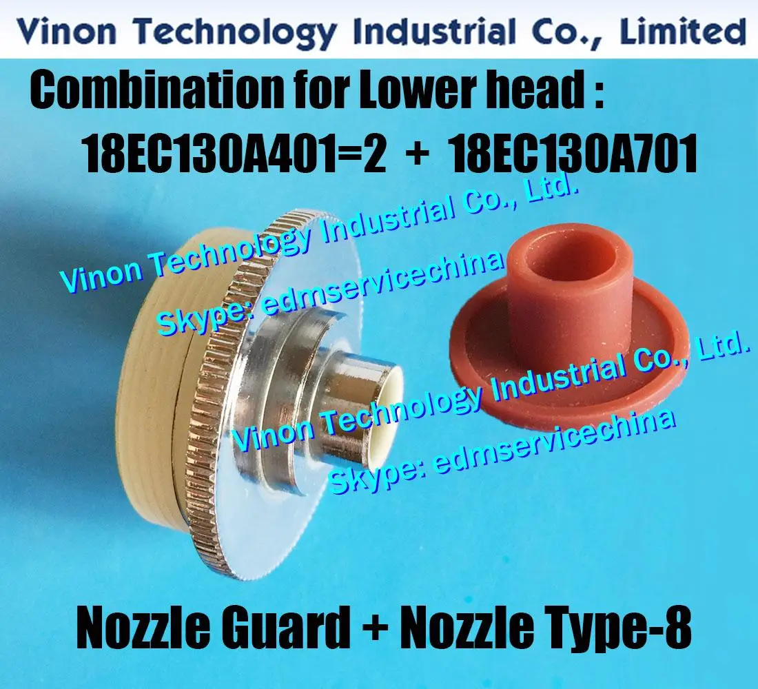 18EC130A401=2+18EC130A701 Combination for lower head set Laminar Nozzle Guard type 8+Dielectric Fluid Lower type-8 for Makino U
18EC130A401=2+18EC130A701 Combination for lower head set Laminar Nozzle Guard type 8+Dielectric Fluid Lower type-8 for Makino U