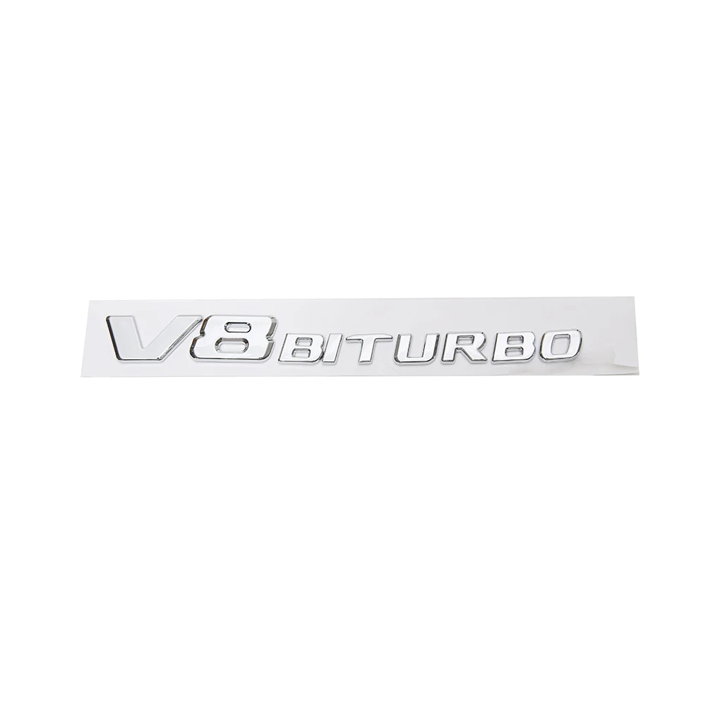 3D Автомобильная Наклейка ABS V12 V8 BITURBO логотип эмблема значок задняя сторона