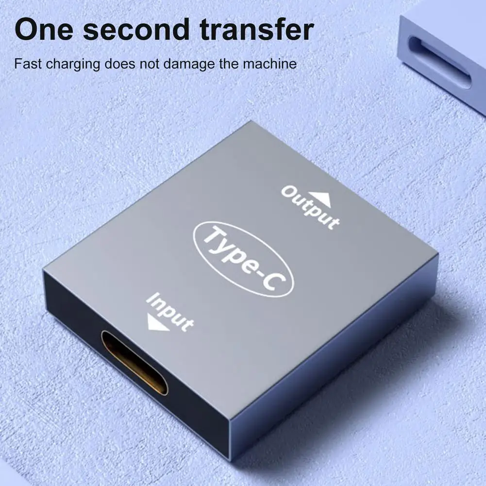 Type-C Female To 2 Type-C Female Converter Coupler Aluminum Alloy Converter 3A High-Speed PD Fast Charging Adapter
Type-C Female To 2 Type-C Female Converter Coupler Aluminum Alloy Converter 3A High-Speed PD Fast Charging Adapter