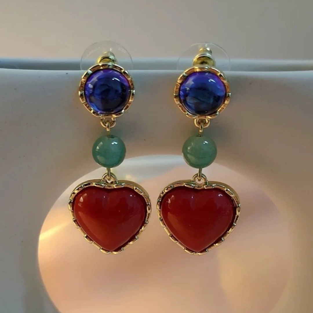 Vintage Earrings, Fashion Drop Heart Resin Jewelry Love Valentine's Day Party Gift Jewelry Luxury Tassel Wedding Party Earrings
Vintage Earrings, Fashion Drop Heart Resin Jewelry Love Valentine's Day Party Gift Jewelry Luxury Tassel Wedding Party Earrings