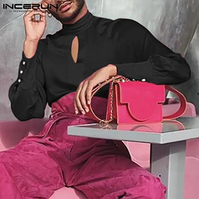 INCERUN Fashion Men Shirt Turtleneck Long Sleeve Hollow Out Sexy Men Clothing Solid Color 2022 Streetwear Casual Camisas S-5XL
INCERUN Fashion Men Shirt Turtleneck Long Sleeve Hollow Out Sexy Men Clothing Solid Color 2022 Streetwear Casual Camisas S-5XL