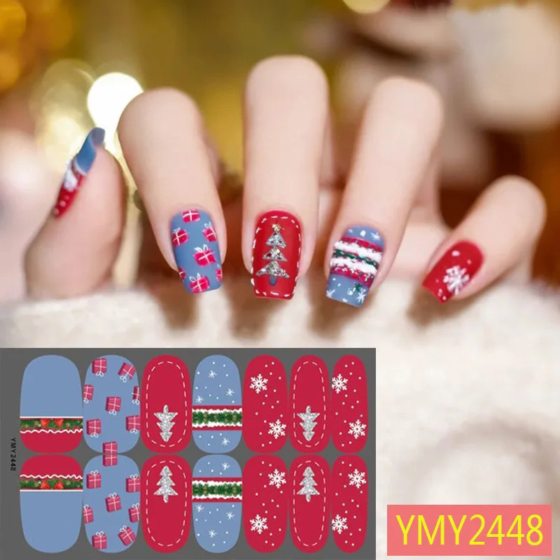 14tips Christmas Stick on Nail Polish Winter Snowflake Design Adhesive Nail Sticker Self-adhesive Nail Art for Women Gift
14tips Christmas Stick on Nail Polish Winter Snowflake Design Adhesive Nail Sticker Self-adhesive Nail Art for Women Gift