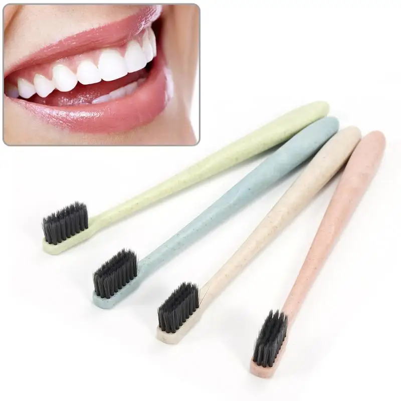1 Pcs Eco Friendly Portable Travel Toothbrush Wheat Straw Handle Bamboo Charcoal Toothbrush Tongue Cleaner For Kids And Adults
1 Pcs Eco Friendly Portable Travel Toothbrush Wheat Straw Handle Bamboo Charcoal Toothbrush Tongue Cleaner For Kids And Adults