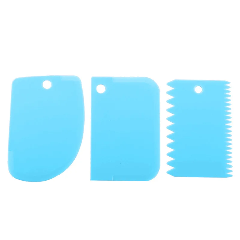 3PCS Plastic Cake Cream Spatula Dough Knife Cutter Butter Batter Scraper Baking Decorating Plain Smooth Edge Spatula Pastry Tool
3PCS Plastic Cake Cream Spatula Dough Knife Cutter Butter Batter Scraper Baking Decorating Plain Smooth Edge Spatula Pastry Tool