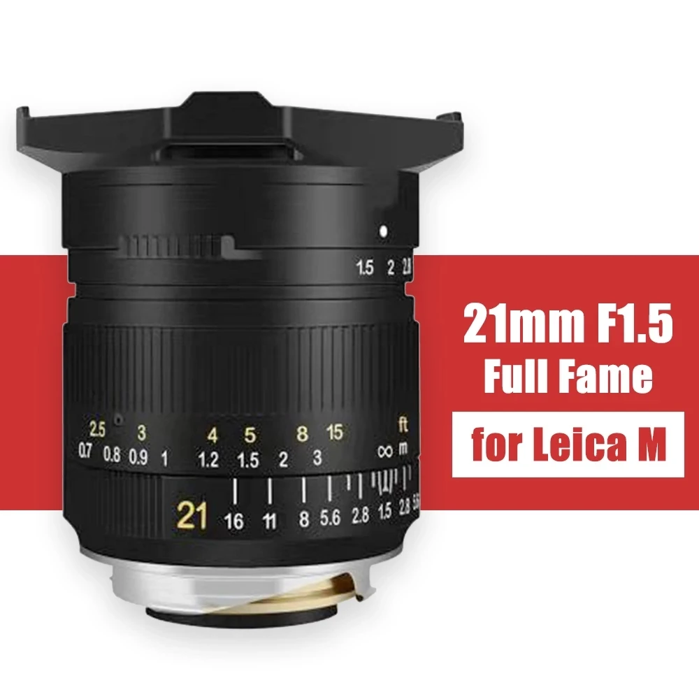 

TTArtisan 21 мм F1.5 объектив камеры полная съемка ручная фокусировка объектив для Leica M Mount Camera s Leica M-M M240 M3 M6 M7 M8 M9 M9p M10