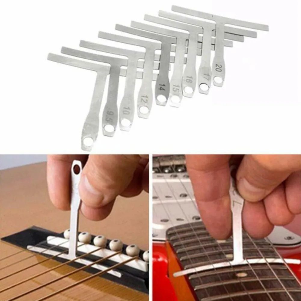 9Pcs/Set Understring Radius Gauge Metal Guitar String Action Radian Measuring Ruler Luthier Tools Piano Wiping Cloth Bass Banjo
9Pcs/Set Understring Radius Gauge Metal Guitar String Action Radian Measuring Ruler Luthier Tools Piano Wiping Cloth Bass Banjo