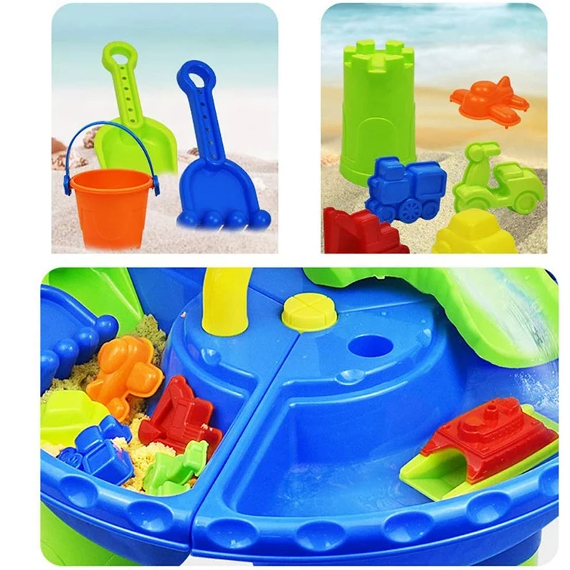 Children's Beach Toy Set Play Sand Toys Kids Summer Beach Table Baby Water Sand Digging Tools for Seaside Swimming Pool
Children's Beach Toy Set Play Sand Toys Kids Summer Beach Table Baby Water Sand Digging Tools for Seaside Swimming Pool