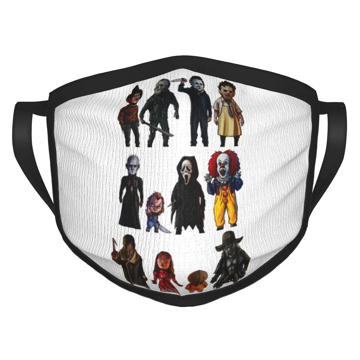 Icons Of Horror Movie Michael Myers Face Mask Reusable Washable Breathable Black Border Scarf Dust prevention Adult Women Men
Icons Of Horror Movie Michael Myers Face Mask Reusable Washable Breathable Black Border Scarf Dust prevention Adult Women Men