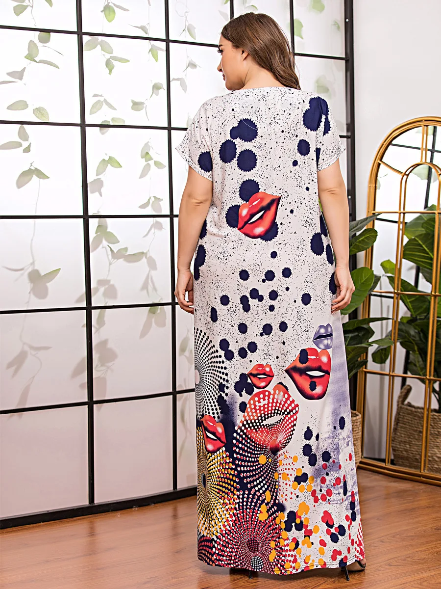 plus size summer printed casual loose dress women short sleeve ramadan arabic gown muslim abaya african dashiki VKDR2373 
plus size summer printed casual loose dress women short sleeve ramadan arabic gown muslim abaya african dashiki VKDR2373