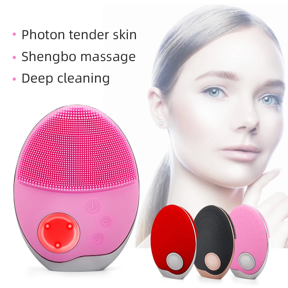 Eletric Facial Cleansing Brush Ultrasonic Face Massager Brush Soft Skin Deep Washing Face Cleansing Skin Pore Blackhead Remover
Eletric Facial Cleansing Brush Ultrasonic Face Massager Brush Soft Skin Deep Washing Face Cleansing Skin Pore Blackhead Remover