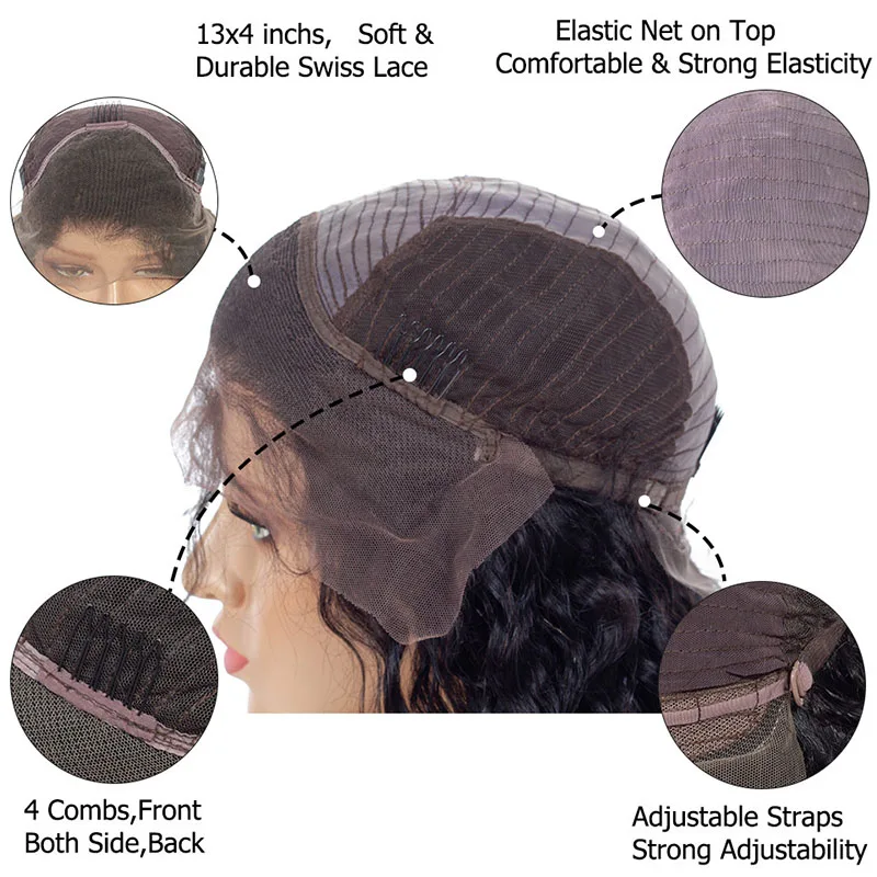 13x4 Lace Frontal Wig 180% Density Remy Glueless Brazilian Hair Wigs Straight Lace Front Wig For Black Women 8-24 Inches
13x4 Lace Frontal Wig 180% Density Remy Glueless Brazilian Hair Wigs Straight Lace Front Wig For Black Women 8-24 Inches