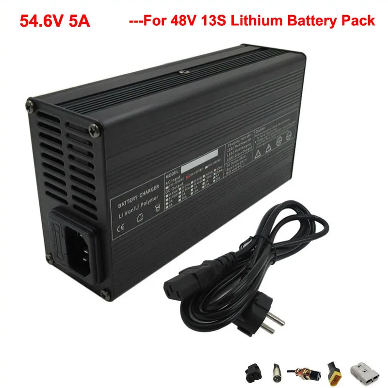 48V 5A Li-ion Ebike Charger 48V5A 54.6V 5A For 48 V 13S Lithium Electric Bike Bicycle Scooter Golf Cart Battery Fast charger
48V 5A Li-ion Ebike Charger 48V5A 54.6V 5A For 48 V 13S Lithium Electric Bike Bicycle Scooter Golf Cart Battery Fast charger