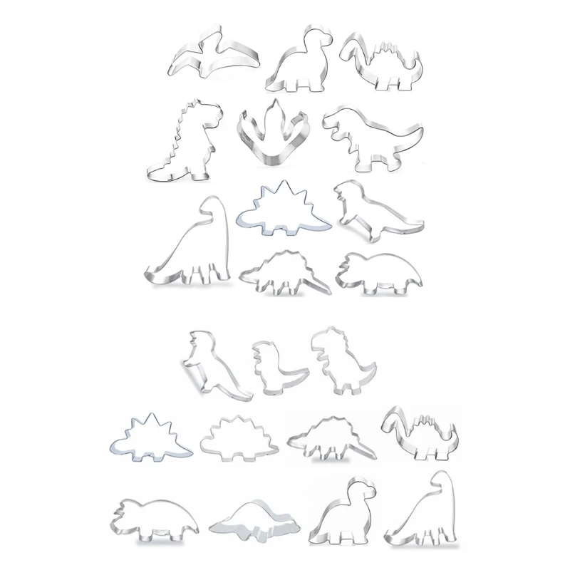 11Pcs/Set Stainless Steel Dinosaur Animal DIY Cookie Cutter Biscuit Mold Fondant Cake Pastry Baking Decorating Tool Kids
11Pcs/Set Stainless Steel Dinosaur Animal DIY Cookie Cutter Biscuit Mold Fondant Cake Pastry Baking Decorating Tool Kids