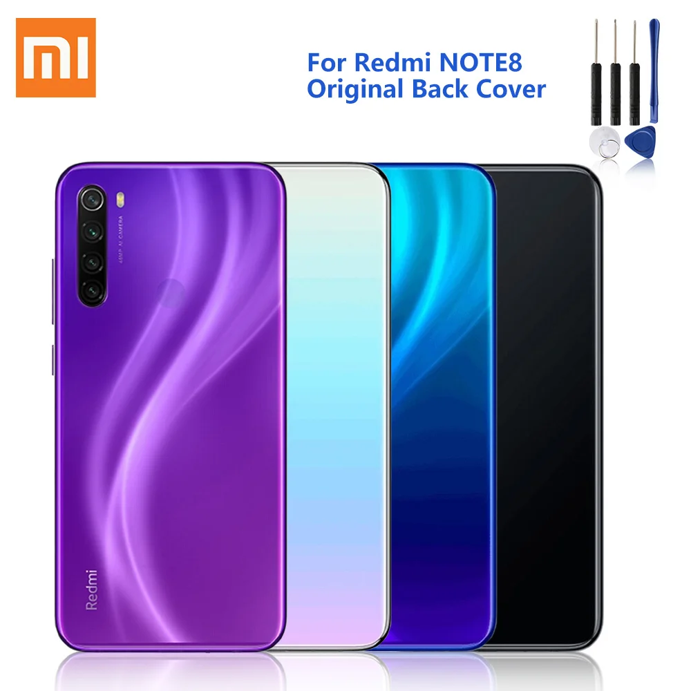 Оригинальная задняя крышка батарейного отсека Xiao Mi стекло для Xiaomi Redmi Note8 Note 8