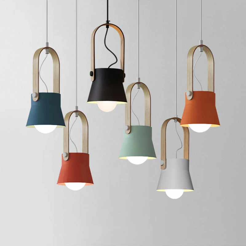 Nordic Led Pendant Lights Lighting Luminaire Home Decor Hanging Lamp Macaron Design Wooden Ring Pendant Lamps Kitchen Fixtures
Nordic Led Pendant Lights Lighting Luminaire Home Decor Hanging Lamp Macaron Design Wooden Ring Pendant Lamps Kitchen Fixtures