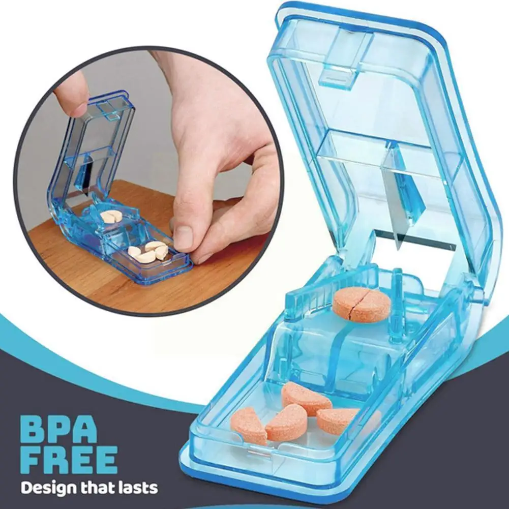 Pill Cutter Box Portable Drug Box Tablet Cutter Splitter Holder Pill Cutter Box Medicine Pill I9Y6
Pill Cutter Box Portable Drug Box Tablet Cutter Splitter Holder Pill Cutter Box Medicine Pill I9Y6