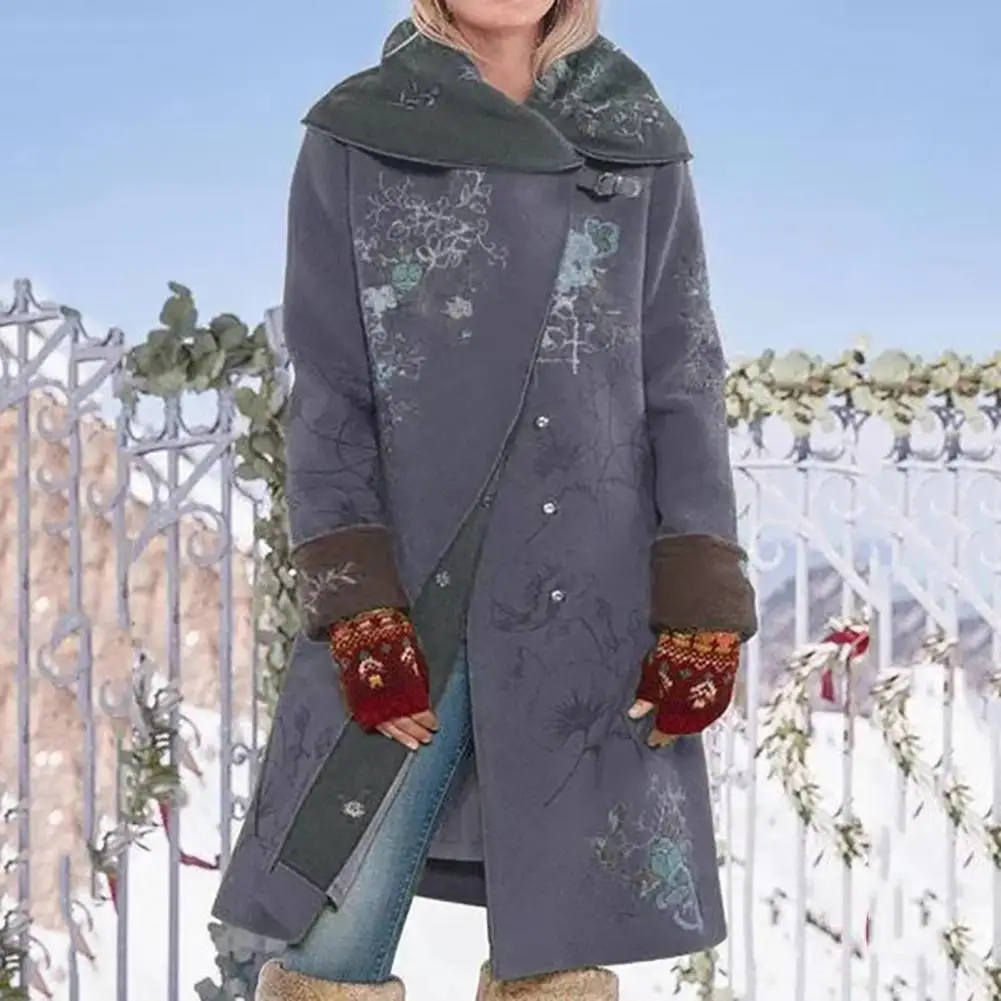 Woolen Women's Coat Winter/Autumn 2021 For Women Vintage Printing Keep Warm Mid-length Non-shrink Long Coat for Cold Weather
Woolen Women's Coat Winter/Autumn 2021 For Women Vintage Printing Keep Warm Mid-length Non-shrink Long Coat for Cold Weather