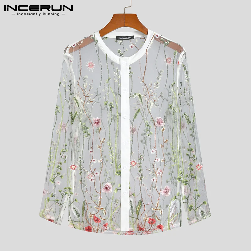 Men Mesh Shirt See Through Embroidered Streetwear Long Sleeve Button Sexy Camisa 2021 Party Nightclub Men Clothing S-5XL INCERUN
Men Mesh Shirt See Through Embroidered Streetwear Long Sleeve Button Sexy Camisa 2021 Party Nightclub Men Clothing S-5XL INCERUN