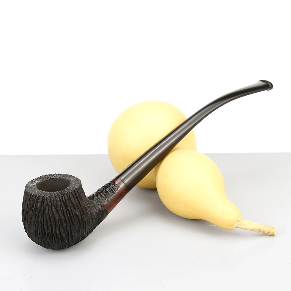 Classic 17cm Long Briar Smoking Pipe 3mm Metal Filter Briar Wood Pipe Random Carved Briar Pipe Bent Tobacco Pipe
Classic 17cm Long Briar Smoking Pipe 3mm Metal Filter Briar Wood Pipe Random Carved Briar Pipe Bent Tobacco Pipe