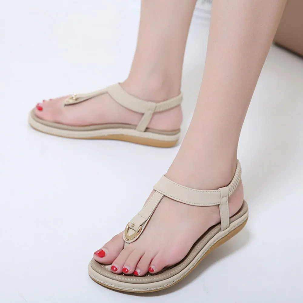 2020 Women Sandals Metal Buckle Thread Flat Shoes Sandals Casual Bohemia Beach Women Slip on Sandalias De Mujer Big Size 35-42
2020 Women Sandals Metal Buckle Thread Flat Shoes Sandals Casual Bohemia Beach Women Slip on Sandalias De Mujer Big Size 35-42