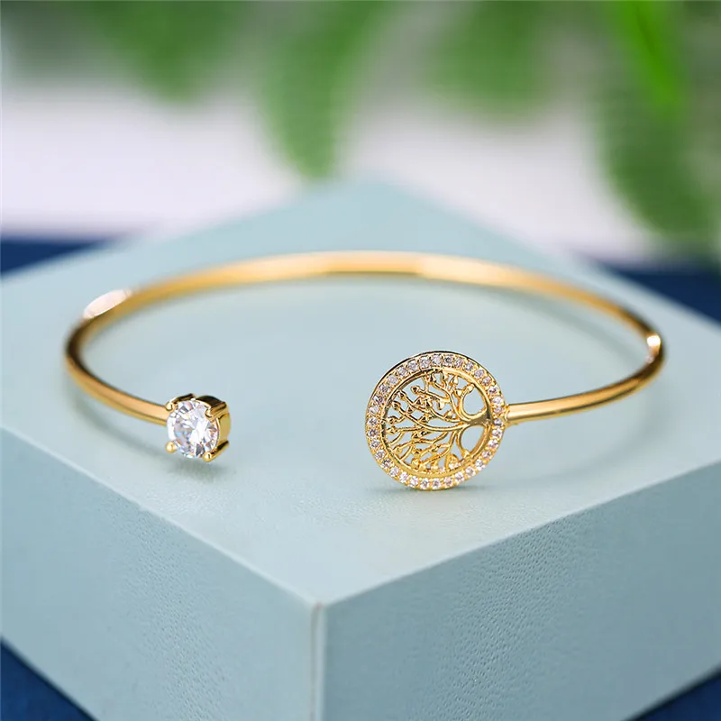 Fashion Charm Bracelet for Woman's Anniversary Gift Tree Pattern Adjustable Open Cuff Bracelet Party Jewelry
Fashion Charm Bracelet for Woman's Anniversary Gift Tree Pattern Adjustable Open Cuff Bracelet Party Jewelry