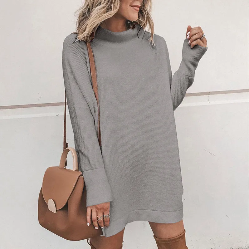 Autumn T-shirt Ladies Solid Color Top T-shirt Fashion Long Sleeve Half High Neck Slim Round Neck Long Women's Knit Skirt
Autumn T-shirt Ladies Solid Color Top T-shirt Fashion Long Sleeve Half High Neck Slim Round Neck Long Women's Knit Skirt