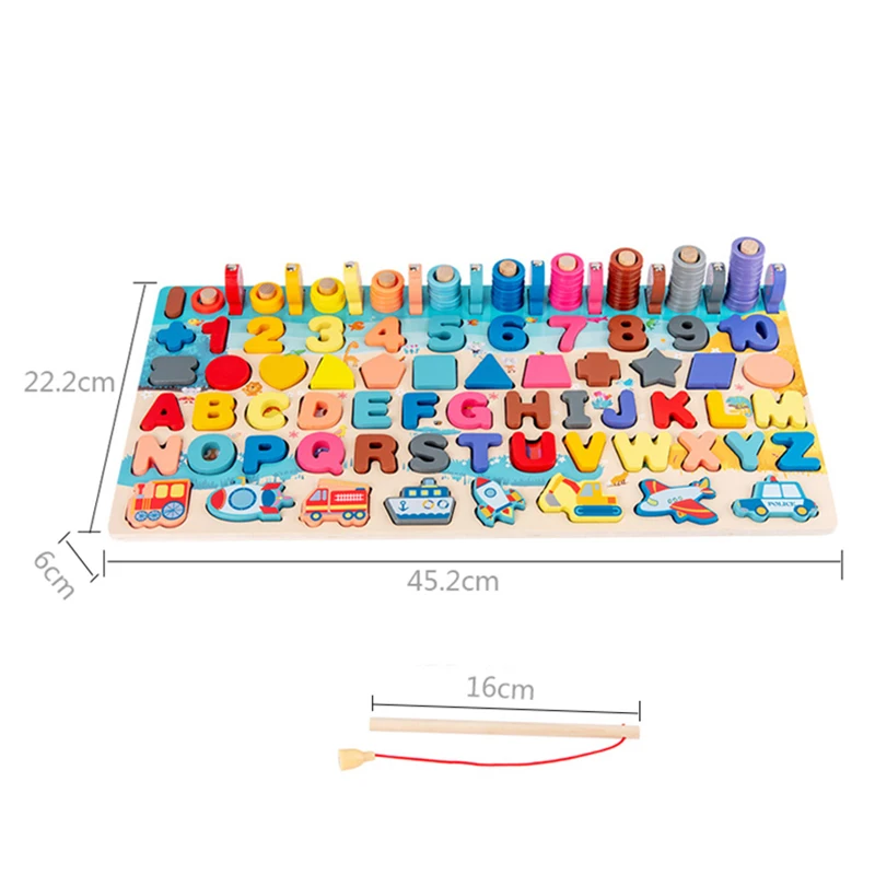Quick delivery Kids Toys Educational Montessori ToysShape Number Puzzle Stacking Counting Fishing Learning Toy For Preschool
Quick delivery Kids Toys Educational Montessori ToysShape Number Puzzle Stacking Counting Fishing Learning Toy For Preschool