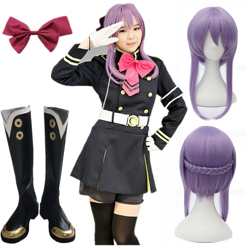 Японский сераф аниме от Конца owari no hiph hiiragi shinoa Косплей tostumes полный комплект