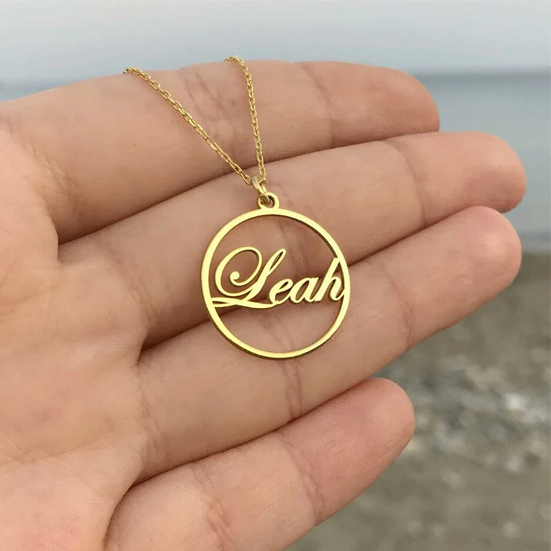 Personality Name Necklaces Custom Letter Gold Charm Actual Handmade Chain For Women Wedding Engagement Jewelry Christmas Gifts 
Personality Name Necklaces Custom Letter Gold Charm Actual Handmade Chain For Women Wedding Engagement Jewelry Christmas Gifts