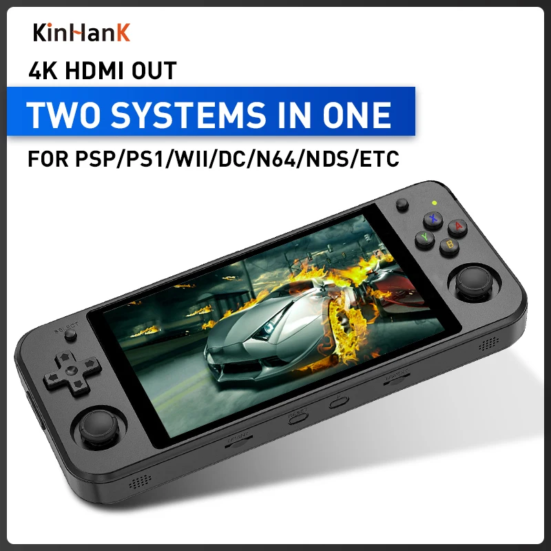 RG552 Dual System Handheld Console 4200 Retro Games For PS1/PSP/N64/Wii 5.36" IPS Touch ScreenAndroid Linux Portable Game Player
RG552 Dual System Handheld Console 4200 Retro Games For PS1/PSP/N64/Wii 5.36" IPS Touch ScreenAndroid Linux Portable Game Player