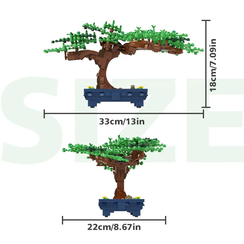 MOC Bonsai Tree Mini Plant Green Bush Flower Grass Ornament Model Building Blocks Bricks Educational DIY Toys for children Gift
MOC Bonsai Tree Mini Plant Green Bush Flower Grass Ornament Model Building Blocks Bricks Educational DIY Toys for children Gift