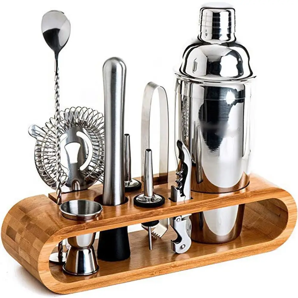 550/750ml Stainless Steel Cocktail Shaker Mixer Drink Bartender Browser Kit Bars Set Tools With Wine Rack Stand
550/750ml Stainless Steel Cocktail Shaker Mixer Drink Bartender Browser Kit Bars Set Tools With Wine Rack Stand