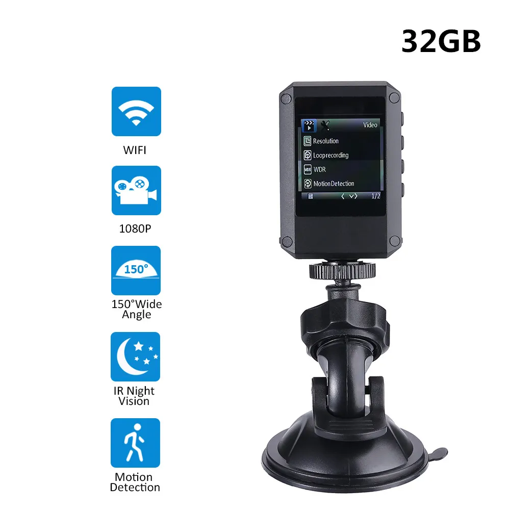 Нательная камера HD 1080P ИК Ночное Видение 32G Автомобильный видеорегистратор Камера видеонаблюдения ИК Ночное Видение носимая мини-видеокаме...
Нательная камера HD 1080P ИК Ночное Видение 32G Автомобильный видеорегистратор Камера видеонаблюдения ИК Ночное Видение носимая мини-видеокаме...