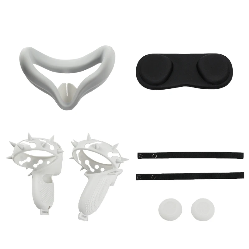 Anti-Slip Rocker Cap VR Lens Cover Silicone Case Handle Grip Strap for -Oculus Quest 2 Touch Controller
Anti-Slip Rocker Cap VR Lens Cover Silicone Case Handle Grip Strap for -Oculus Quest 2 Touch Controller
