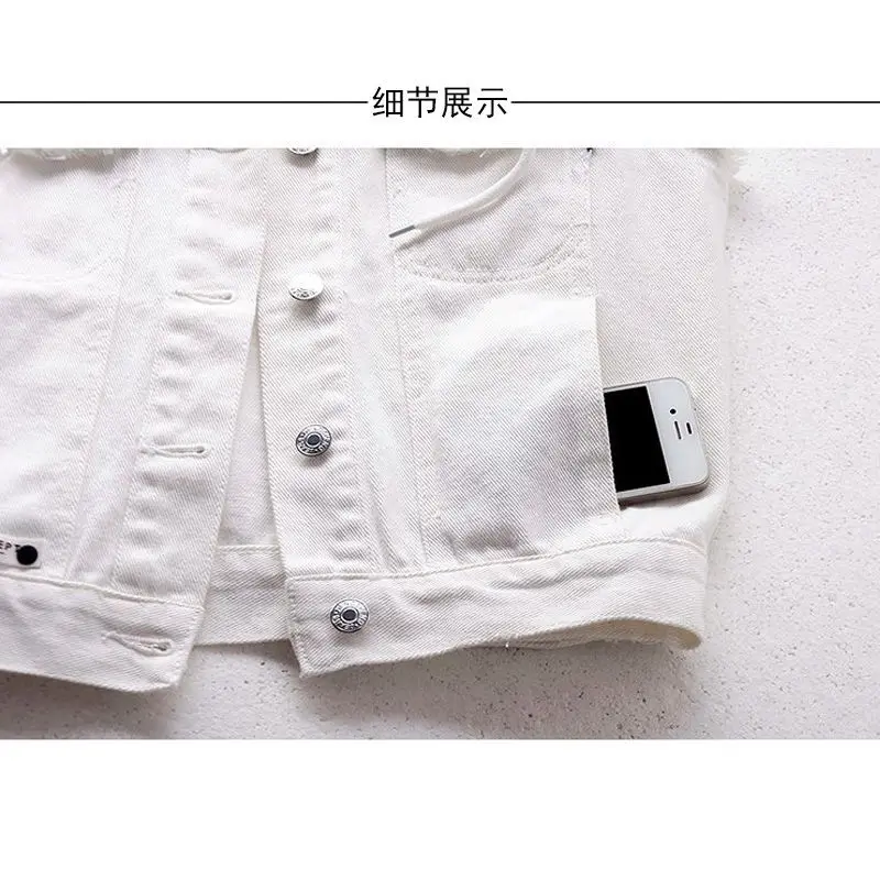 Denim Vest 2021 Young and Middle-Aged Summer New Hooded White Slimming All -Matching Student Short Coat
Denim Vest 2021 Young and Middle-Aged Summer New Hooded White Slimming All -Matching Student Short Coat