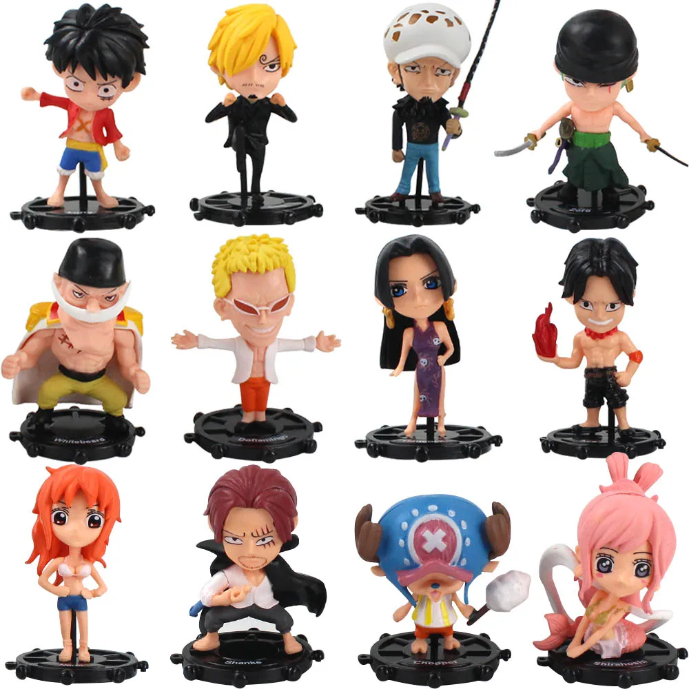 6pcs/lot 7-10cm Luffy Ace Sanji Zoro Chopper Nami Robin Shanks Law Newgate Shirahoshi Q Ver. PVC Figure Toys Dolls
6pcs/lot 7-10cm Luffy Ace Sanji Zoro Chopper Nami Robin Shanks Law Newgate Shirahoshi Q Ver. PVC Figure Toys Dolls