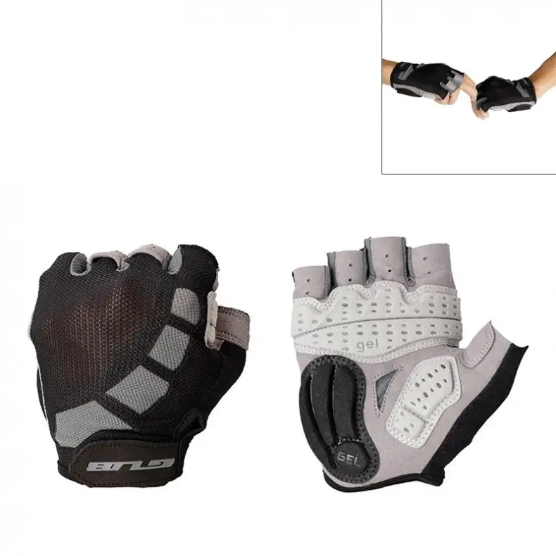 GUB Black Bicycle Anti Slip Breathable Lycra Half Finger Gloves with Shockproof Gel Padding for MTB Cycling
GUB Black Bicycle Anti Slip Breathable Lycra Half Finger Gloves with Shockproof Gel Padding for MTB Cycling