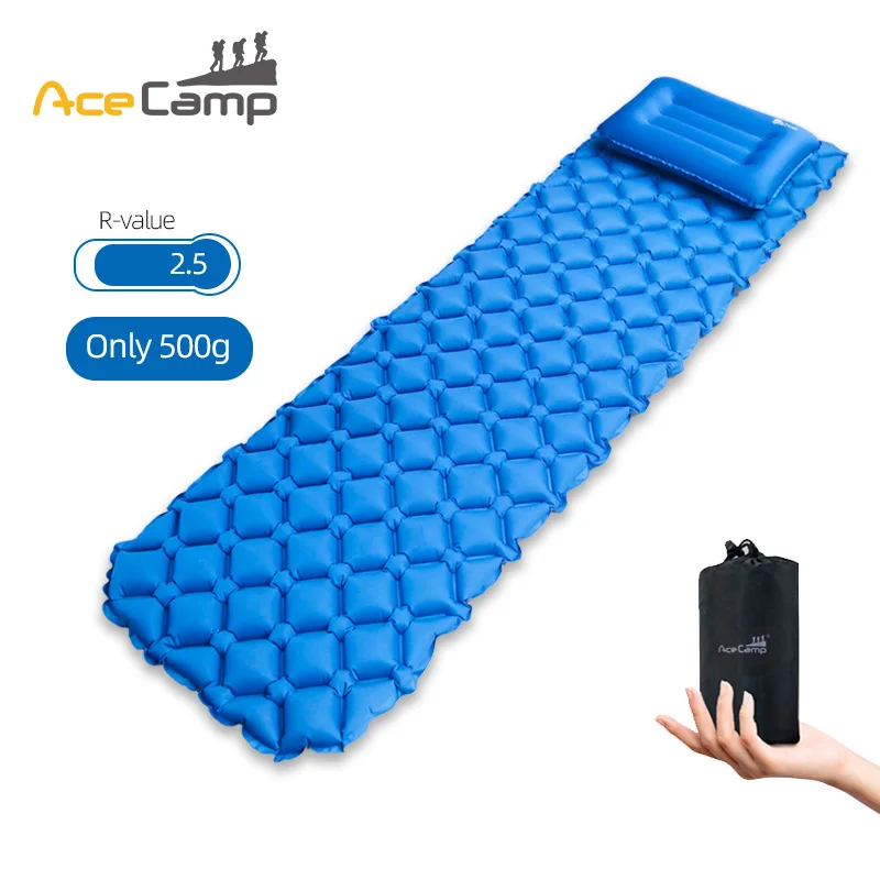 Acecamp Sleeping Pad Inflatable Air Mattresses Camping Bed With Pillow Hiking Trekking Ultralight Sleeping Mat
Acecamp Sleeping Pad Inflatable Air Mattresses Camping Bed With Pillow Hiking Trekking Ultralight Sleeping Mat