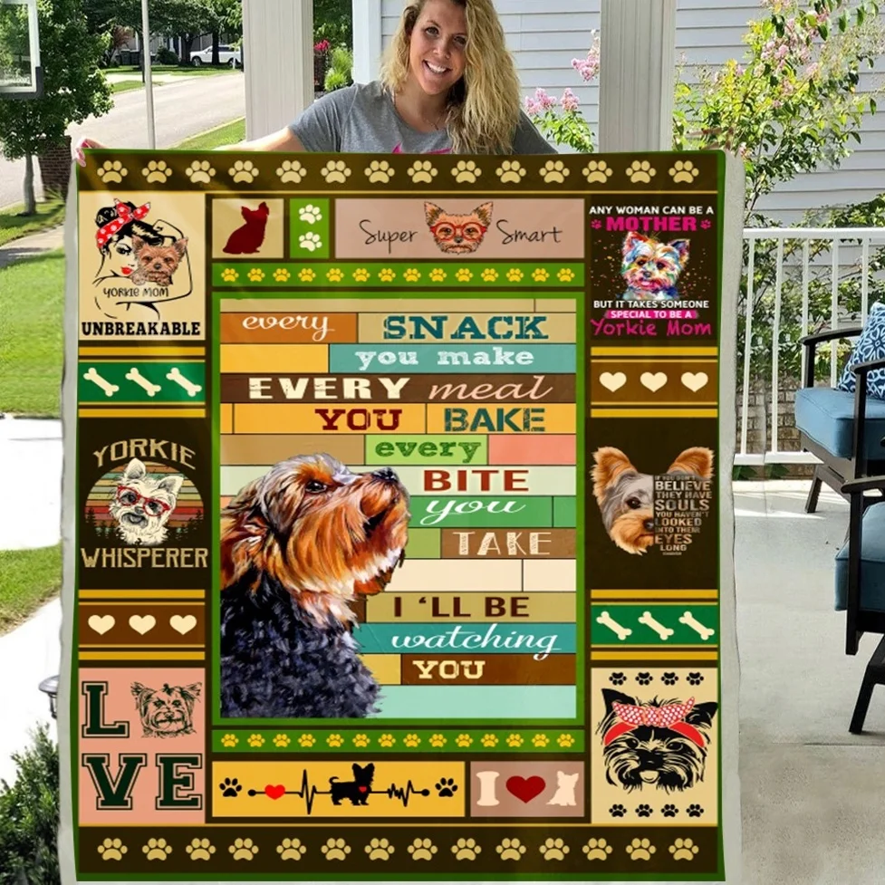Yorkshire Terrier Every Snack You Make Every Meal You Bake Every Bite You Take Soft Throw Premium Plush Sherpa Fleece Blanket
Yorkshire Terrier Every Snack You Make Every Meal You Bake Every Bite You Take Soft Throw Premium Plush Sherpa Fleece Blanket