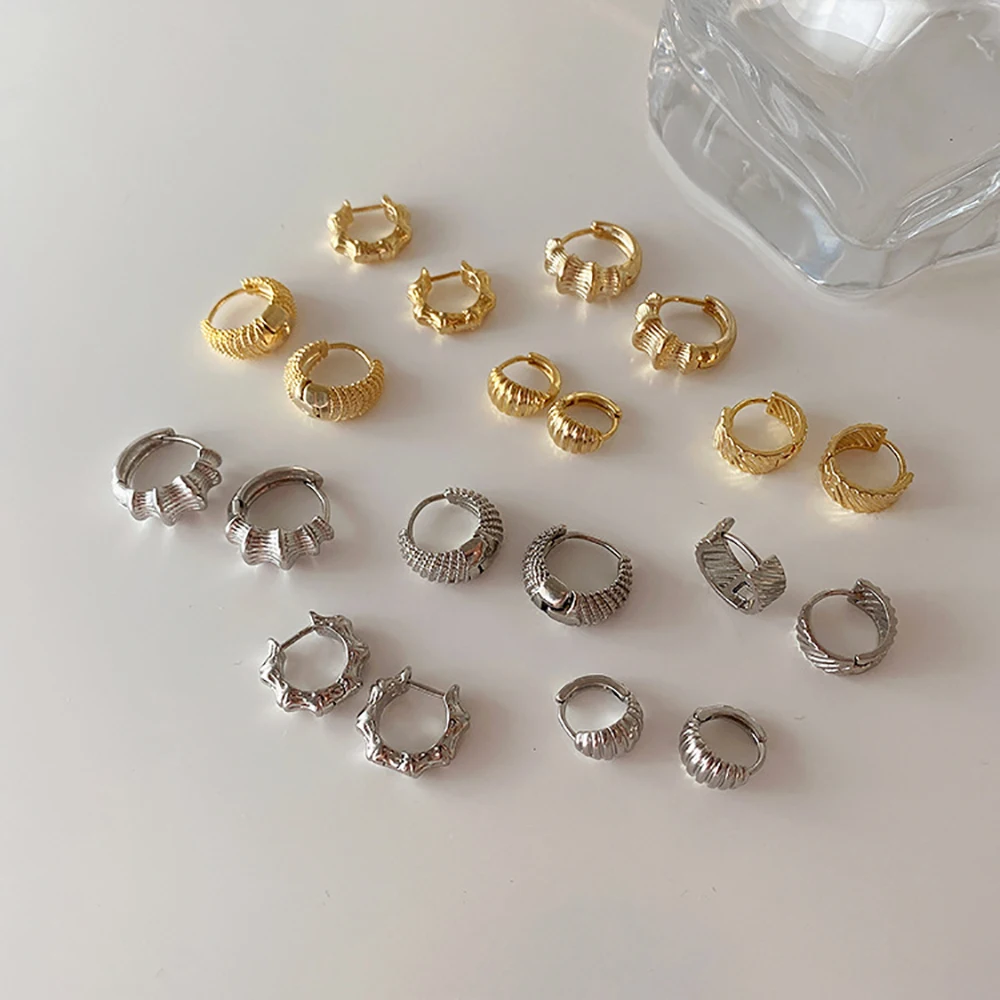 Ghidbk Geometric Flat Irregular Surface Unevenness Vintage Hoop Earrings For Women Simple Gold Silver Color Twist Huggie Earring
Ghidbk Geometric Flat Irregular Surface Unevenness Vintage Hoop Earrings For Women Simple Gold Silver Color Twist Huggie Earring