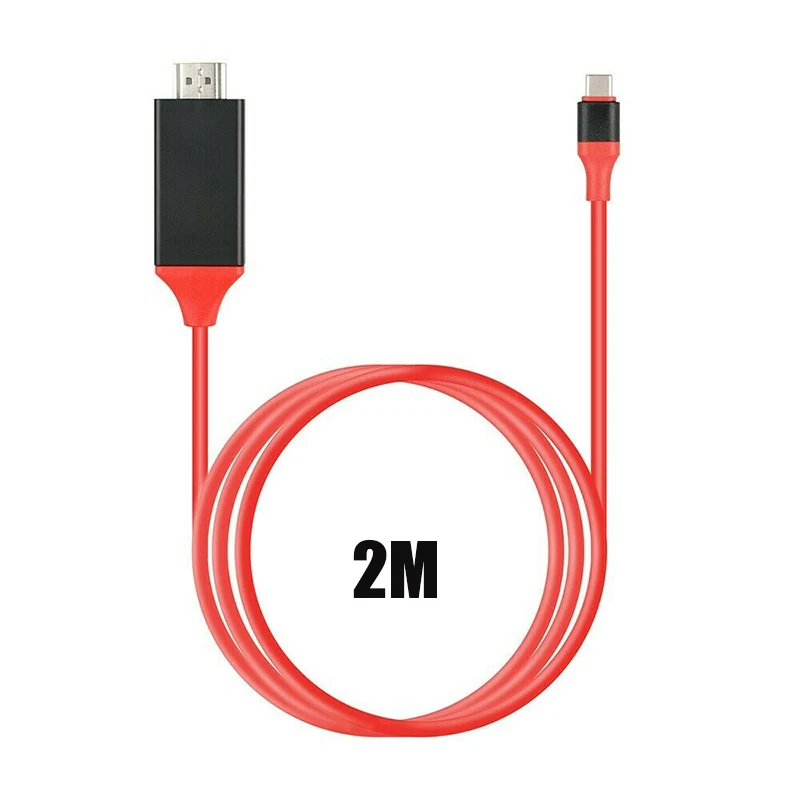 2M USB 3 1 Type C к HDMI-совместимый 1080P адаптер кабель для MacBook Samsung Galaxy S9/S8 HUAWEI P20 Pro/P30 Pro |